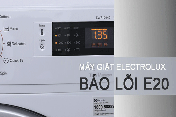 Máy giặt Electrolux báo lôi E20