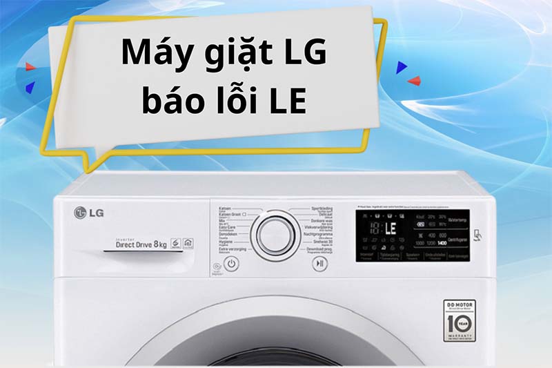 Sửa máy giặt Lg báo lôi LE